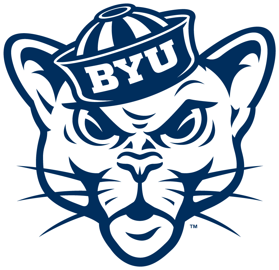 Brigham Young Cougars 2014-Pres Secondary Logo v2 t shirts iron on transfers